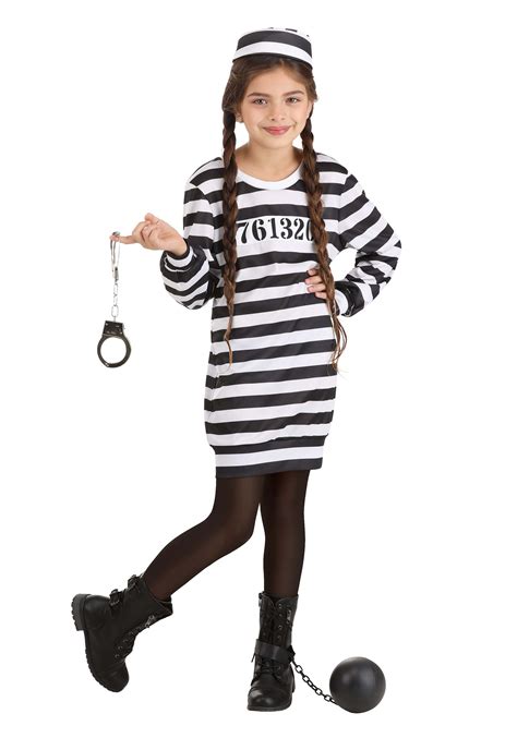 Great Escape Girl's Prisoner Costume