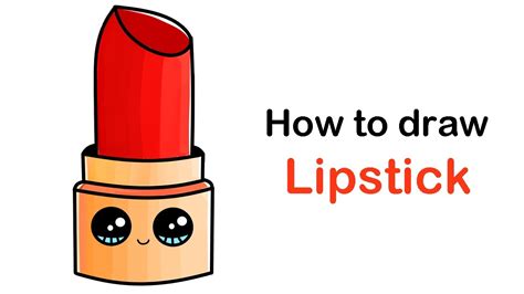 How To Draw Cute Lipstick Lipstutorial Org