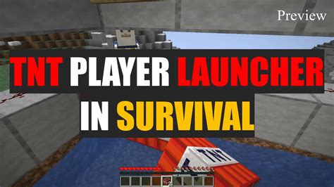 Minecraft Tnt Player Launcher Tutorial Java Survival Youtube