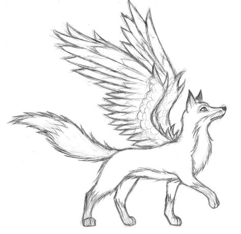 Cartoony-ish fox with wings by Ash-335 on DeviantArt