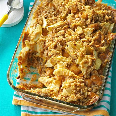 Contest Winning Caramel Apple Crisp Recipe Taste Of Home