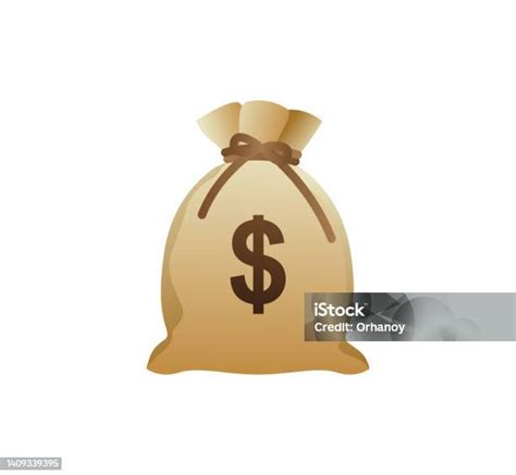 Vector Isolated Money Bag Icon Illustration Color Money Bag Icon Stock