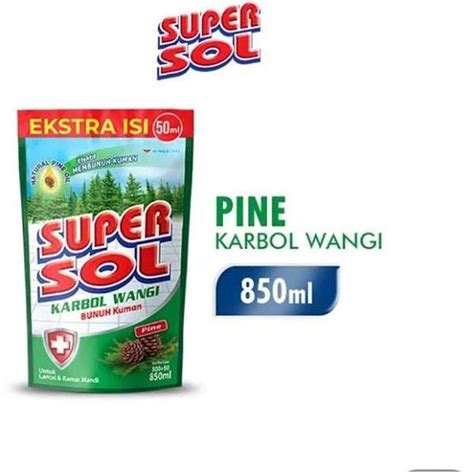 Supersol Karbol Wangi Pine 800 Ml