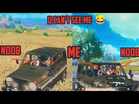 BAITING NOOBS IN PUBG MOBILE THEY CAN T SEE ME YouTube