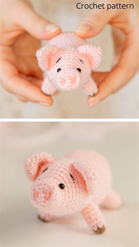 Crochet Pattern Pig Amigurumi Pattern Pig Crochet Tutorial Pig