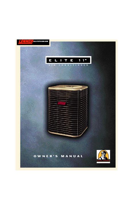 Lennox Ml17xc1 Hvac Efficiency Standards Air Conditioner Instruction Manual