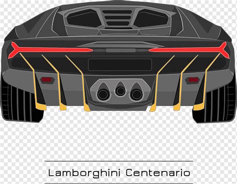 Tampilan Belakang Mobil Lamborghini Centenario Png PNGWing