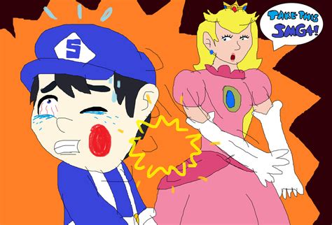 Princess Peach pay SMG4 by sergi1995 on DeviantArt