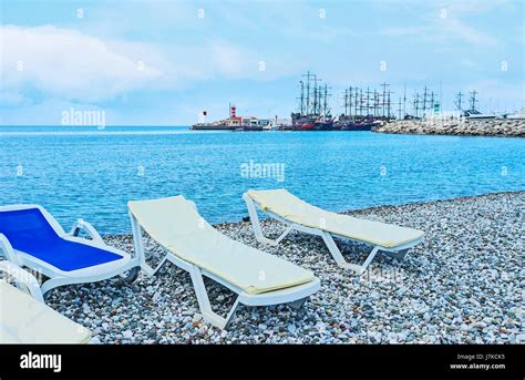 Beach Moonlight Park Kemer Mediterranean Hi Res Stock Photography And