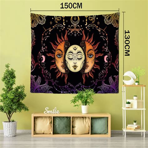 1pc Sun Sun And Moon Tapestry Tapestry Wall Hanging Wall Decoration