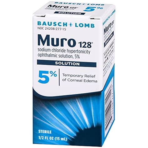 Muro 128 Eye Drops, Temporary Relief for Corneal Edema, 5% Solution, 0.5 Fl Oz | Weekly Ads Online