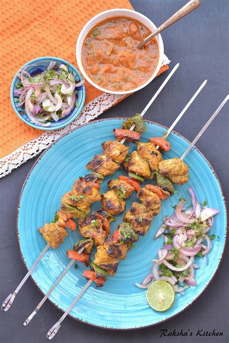 Chicken Tikka Kebab Recipe Made Using TTK Prestige Charcoal Barbecue