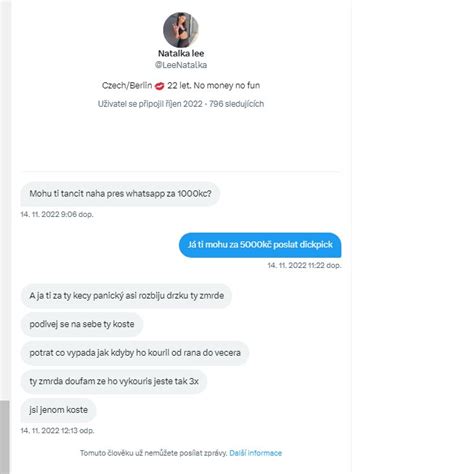 Michal Jedlička On Twitter Nemohl Byste Prosím Někdo Napsat Natálce Aby Si Mě Odblokovala Já