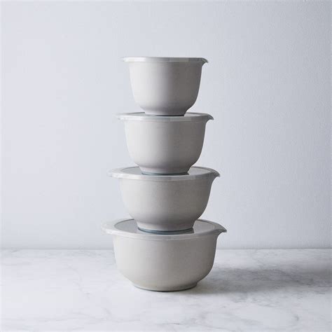 Rosti Mepal Margrethe Nesting Mixing Bowl Set With Lids Colors