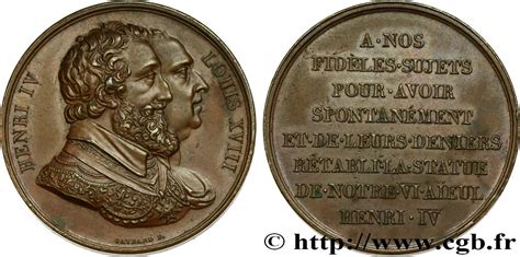 Louis Xviii M Daille R Tablissement De La Statue De Henri Iv Le