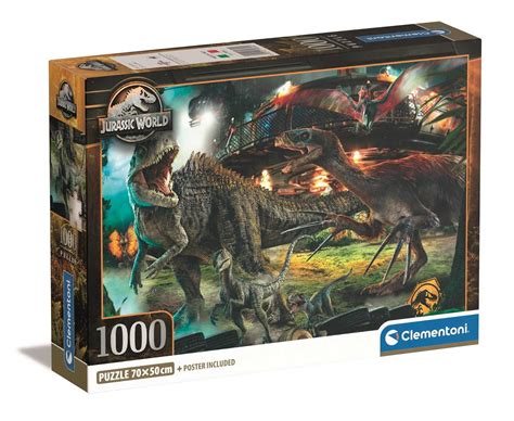 Clementoni 1000 Compact Jurassic World Puzzleland