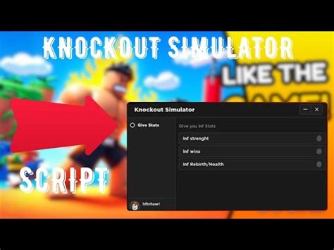 Knockout Simulator Roblox Script Inf Strength Inf Wins And Inf