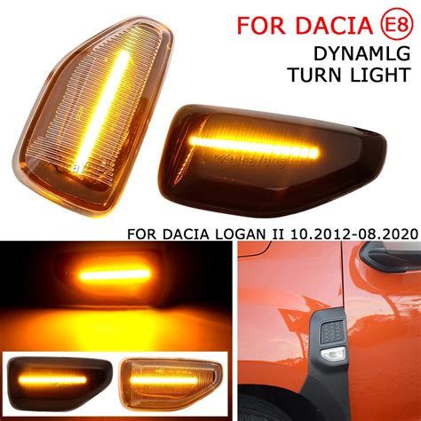 2pcs LED Dynamic Side Marker Turn Signal Light Amber Indicator Repeater