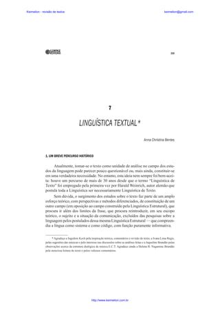 Linguística textual PDF