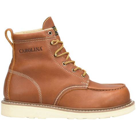 Carolina Ca7563 Amp Mx Moc 6 Inch Mens Steel Toe Work Boot Rogans Shoes