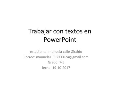 Calaméo Trabajar Con Textos En Power Point Manuela Calle