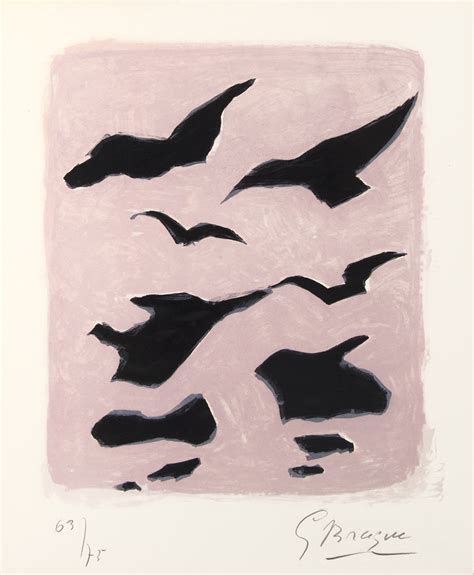 Georges Braque Oiseaux Birds 1962 Lithograph S