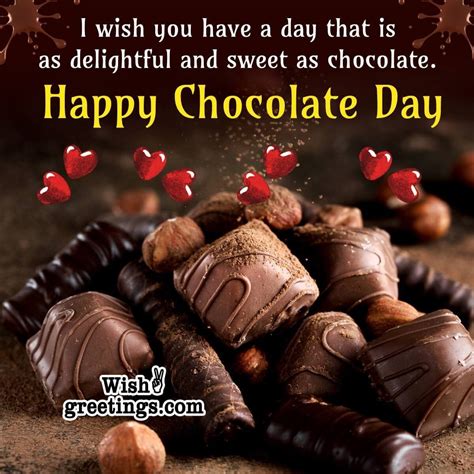 Happy Chocolate Day Wishes - Wish Greetings