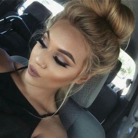 Glam Makeup Messy Bun Fab Cool Hairstyles Hair Makeup Hair Styles