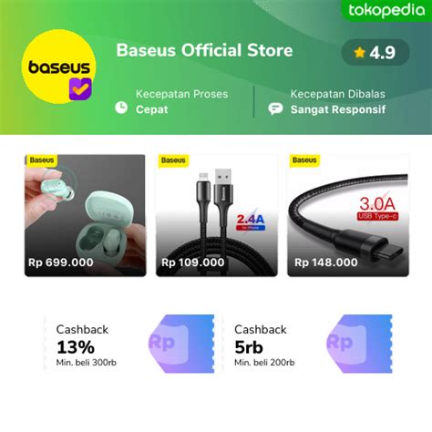 Katalog Produk Promosi Diskon Baseus Official Store Terbaru Januari