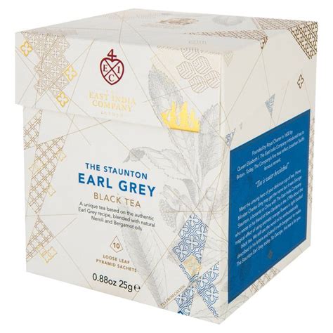 The East India Company Staunton Earl Grey Black Tea Pyramid Bags Ocado