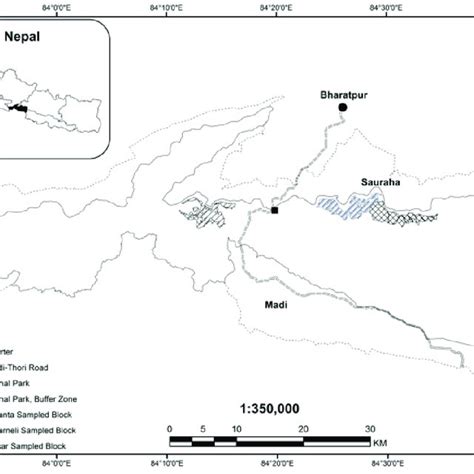 Location map of Rajiv Gandhi Orang National Park, Assam | Download ...