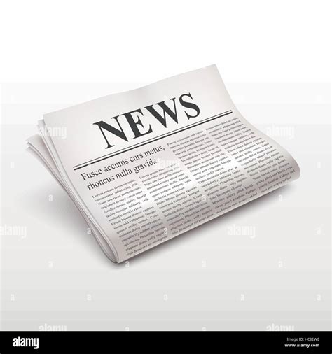 Pile Of Newspaper Isolated On White Background Stock Vector Image Art