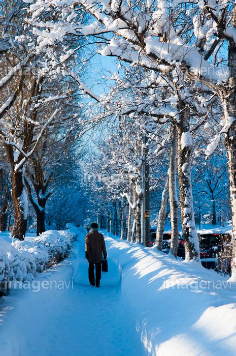 【雪道を歩く人】の画像素材50094163 写真素材ならイメージナビ