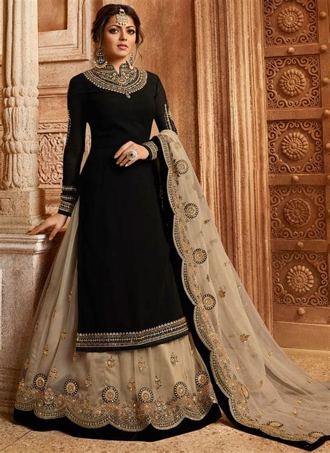 Stylish Black Lehengas For Women Online At Cbazaar