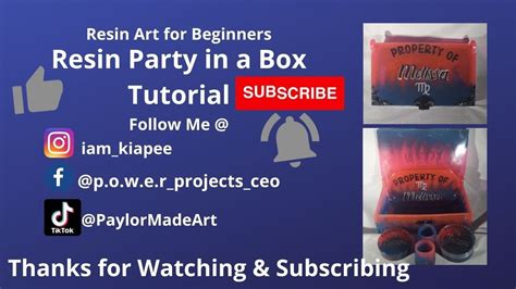 Resin Art For Beginners Resin Party Box Tutorial Youtube