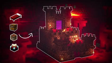 Amazing Nether Castle Base In Minecraft Tbm Thebestmods