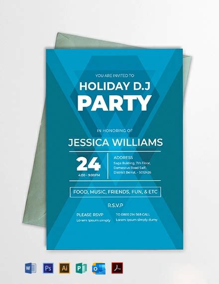 4+ DJ Party Invitation Templates - Free Downloads | Template.net