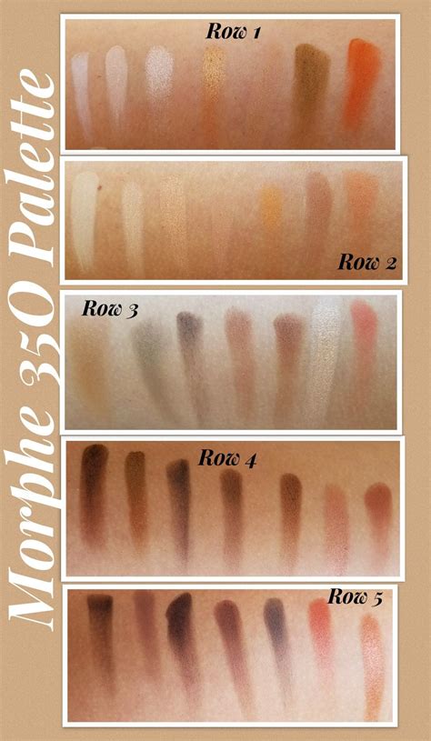 Morphe O Palette Swatches