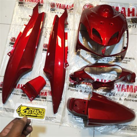 Jual Body Alus Set Mio Smile Original Yamaha Warna Merah Maron Marun