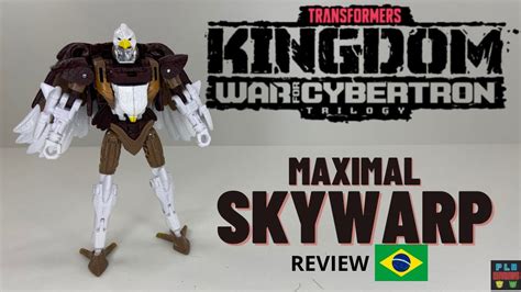 Transformers War For Cybertron Kingdom Maximal Skywarp Review Pt Br