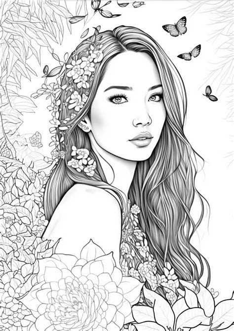 People Coloring Pages Cool Coloring Pages Adult Coloring Pages Adult