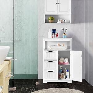 Yaheetech Bathroom Storage Units With Open Storage Shelf Free Standing