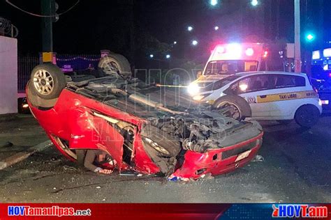 Hoy Tamaulipas Muere Conductor Al Chocar Y Volcar Su Automovil En Tampico