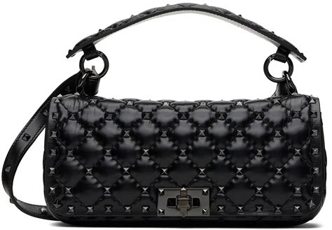 Valentino Garavani Black Rockstud Spike Bag Valentino Garavani