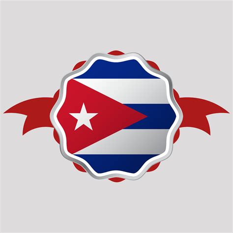 Creative Cuba Flag Sticker Emblem 39932245 Vector Art at Vecteezy