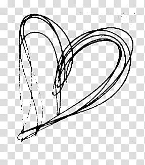 Black And White Heart Sketch Transparent Background PNG Clipart HiClipart