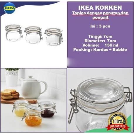 Jual Wadah Bumbu Dapur Toples Kaca Kedap Udara Bening Set Pcs Toples