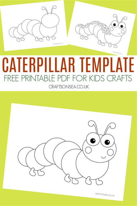 Caterpillar Craft Template Prntbl Concejomunicipaldechinu Gov Co