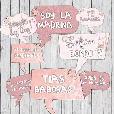 Photo Props Imprimible Baby Shower Nena En Venta En Col N Buenos Aires