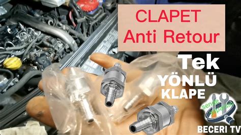 Clapet Anti Retour Comment Faire Montage Sur Tuyau Gasoil Carburant Tek